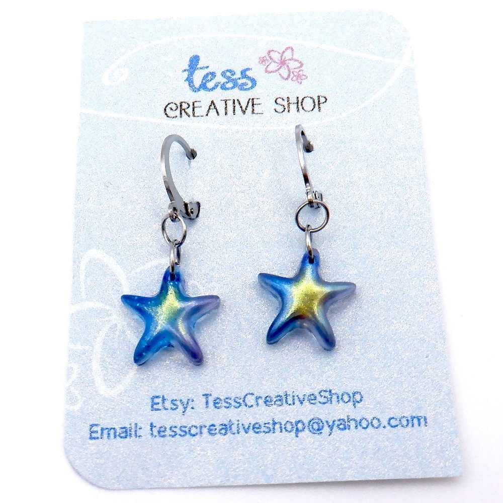 Small Dainty Resin Earrings NEW